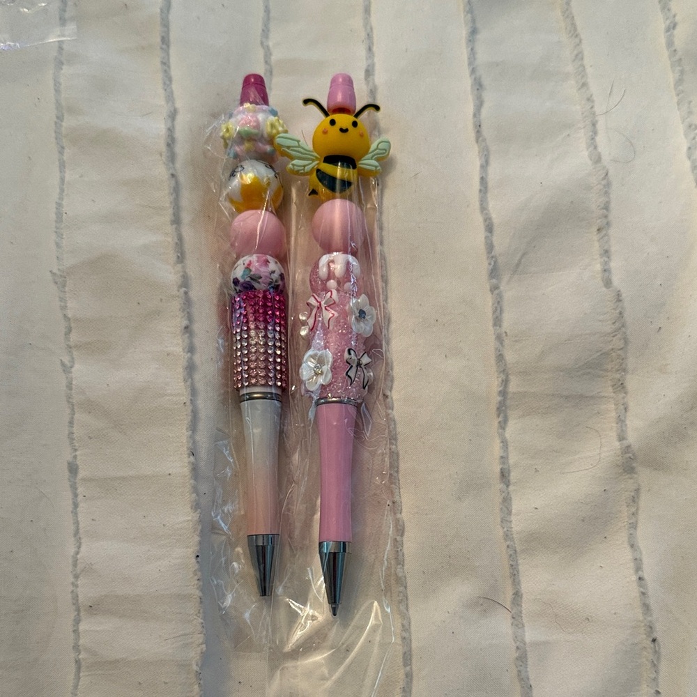 Pink Decorative Kids Pens Set